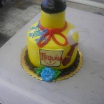 Tequila Bottle Shape cake