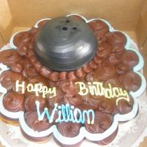 Bowling Cupcake Cake