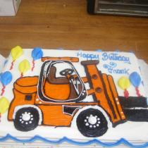 Forklift Cake