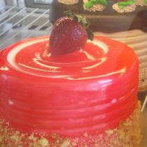 Raspberry Glazed Cake